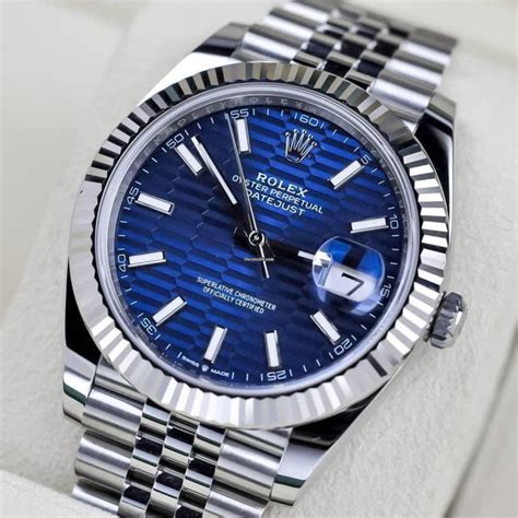 replica rolex datejust ii 41 mm blue dail|rolex datejust 41 blue motif.